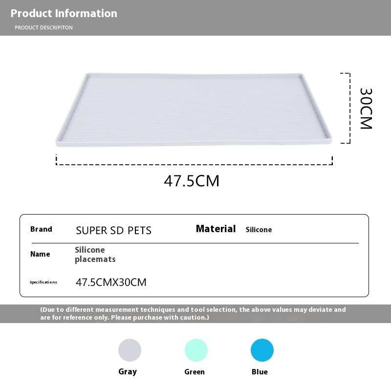 Pet Silicone Anti-spill Placemat Non-slip