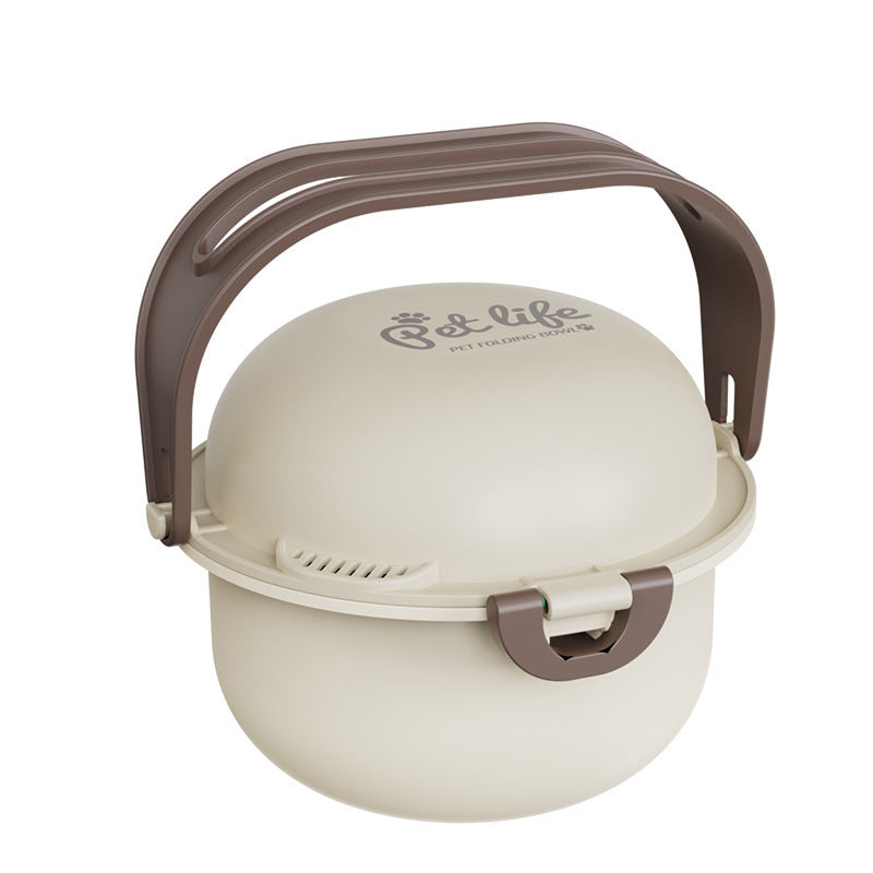 Pet Portable Folding Outdoor Dog Feeding Drinking Bowl