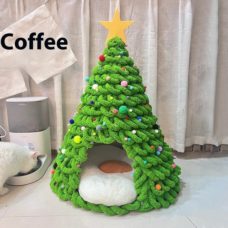 Christmas Tree Cat Nest Handmade Diy Material Package Homemade