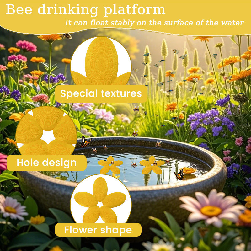 Insect Petal Shape Plastic Drinking Water Platform