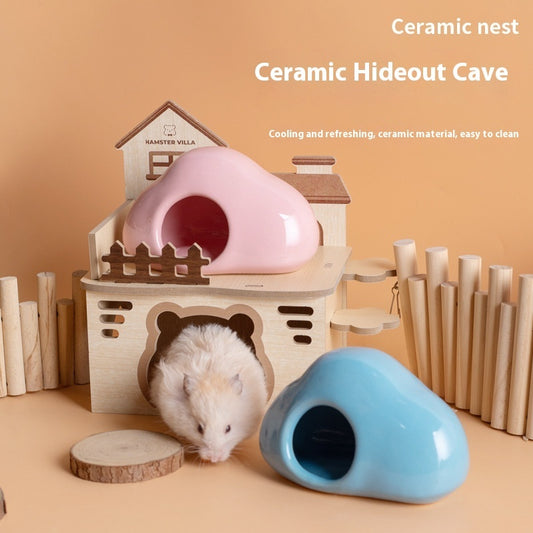 Cool Ceramic Nest Minipet Supplies Djungarian Hamster Squirrel Landscaping Shelter