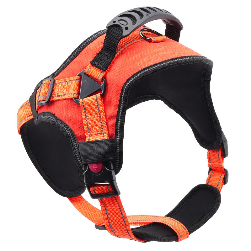 Dog Traction Explosion-proof Punch, Large Dog Chest Harness, Pet Traction