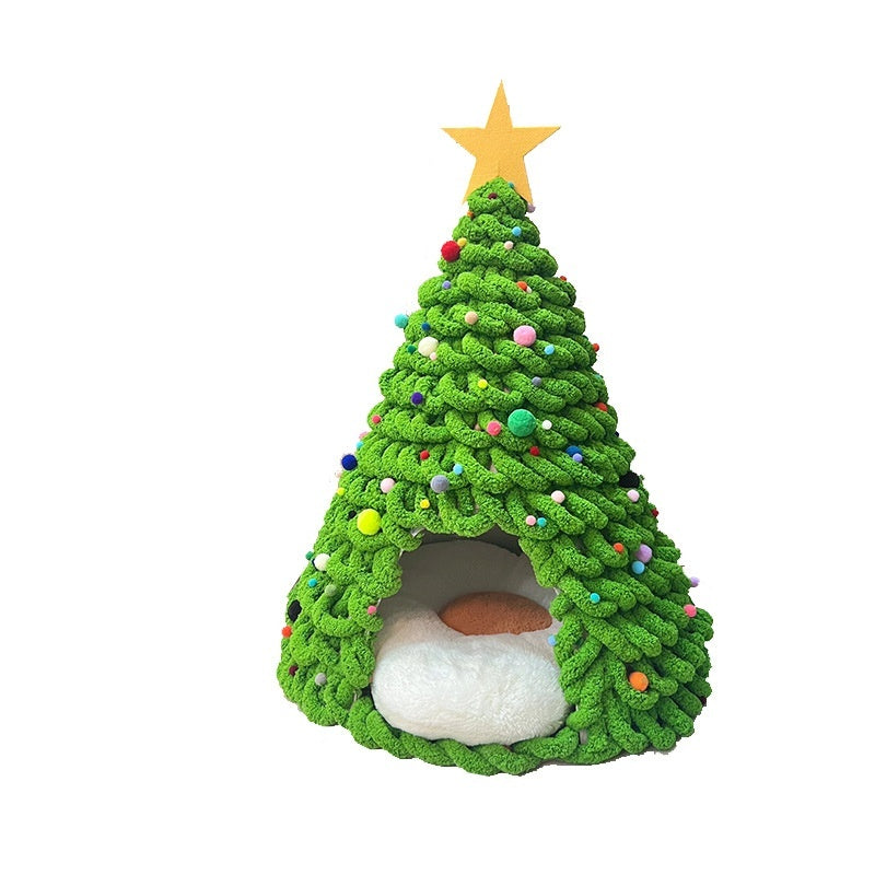 Christmas Tree Cat Nest Handmade Diy Material Package Homemade