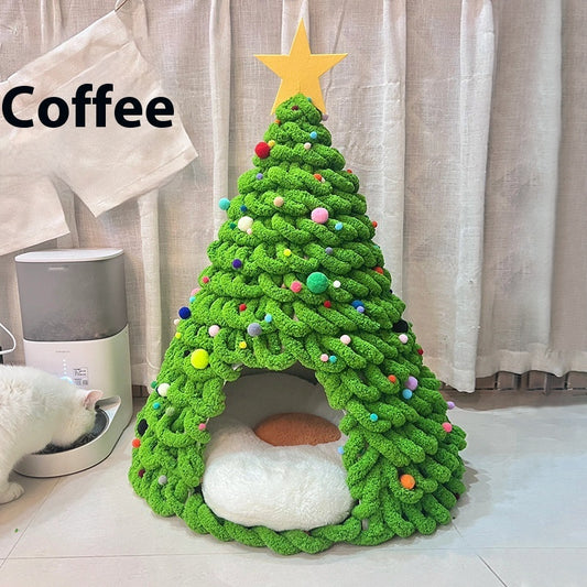 Christmas Tree Cat Nest Handmade Diy Material Package Homemade