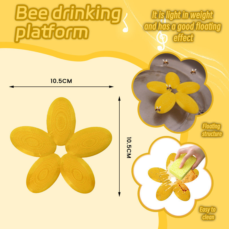 Insect Petal Shape Plastic Drinking Water Platform