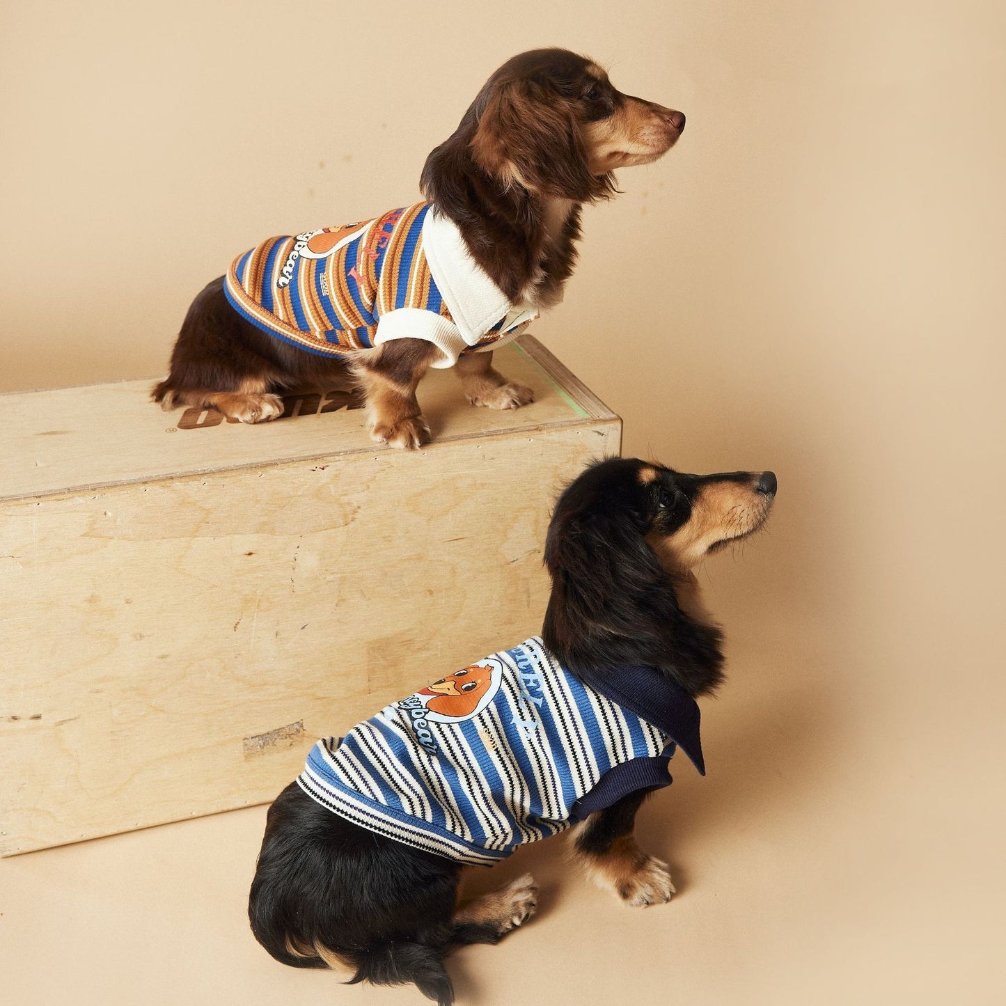 Dog Clothes Striped Polo Shirt Cute Sleeveless Vest