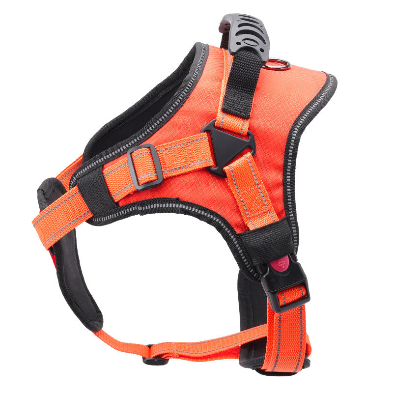 Dog Traction Explosion-proof Punch, Large Dog Chest Harness, Pet Traction