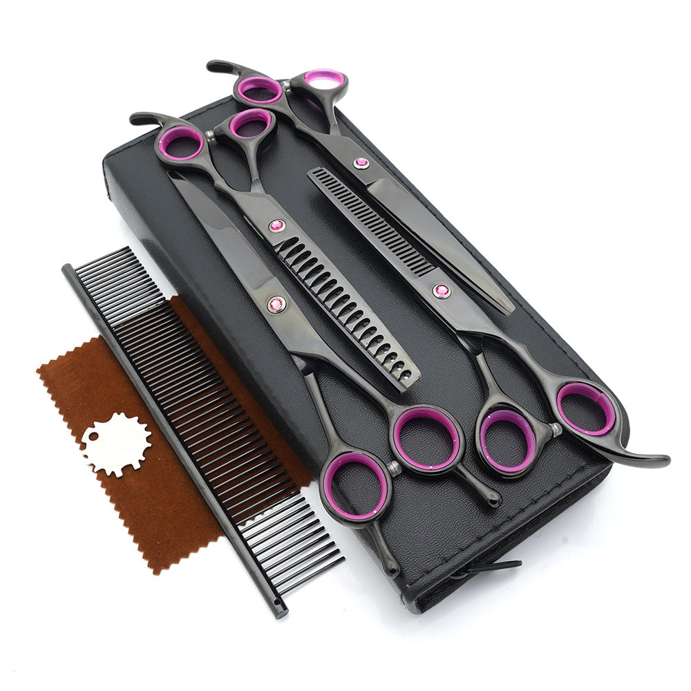 Stylish And Portable Pet Beauty Scissors Knife Set