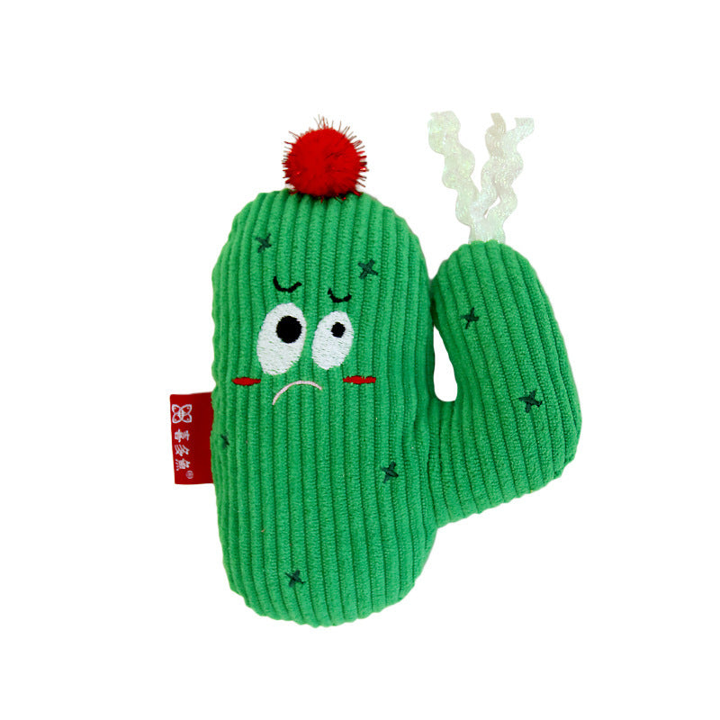 Colorful Cactus Cat Bite-resistant Self-Hi Toy