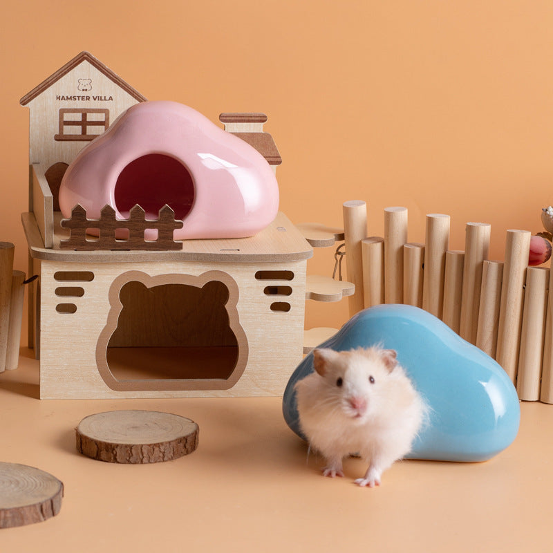 Cool Ceramic Nest Minipet Supplies Djungarian Hamster Squirrel Landscaping Shelter